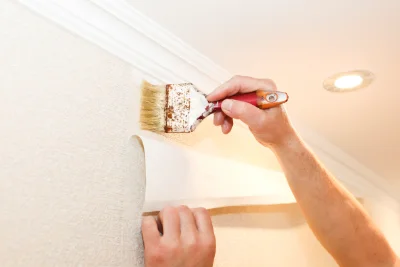 Pose de papier peint à Verrières — revêtements muraux et toiles de verre
